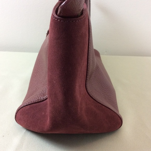 LaCucci Burgundy Leather Made In Italy Handbag. Good used condition. Preloved - Picture 7 of 11